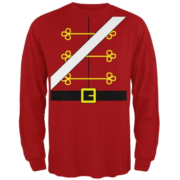 Old Glory Mens Christmas Toy Soldier Nutcracker Costume Long Sleeve T Shirt