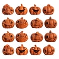 thumbnail image 2 of 16 piezas de mini calabaza fantasma para centro de mesa, adorno de escritorio de terror para el hogar, armario, estantería, decoración de sala de, 2 of 8