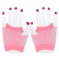 thumbnail image 3 of Lroveb Mesh Fingerless Gloves for Women Ladies Girls Short 80s Style Fishnet Gloves Hen Night Party Wear Opera Gloves, 3 of 3