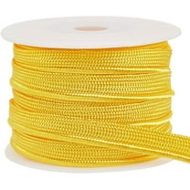 10 Yards(9.14m) Polyester Piping Trim Gold 9mm Wide Bias Tape Lip Cord Trim with Spool Metallic Edge Cord Seam Binding Tape Welting Cord for Sewing Clothing DIY