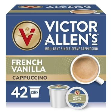 Victor Allen's Coffee French Vanilla Flavored Cappuccino Mix, 42 Count, Single Serve K-Cup Pods for Keurig K-Cup Brewers BB1