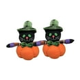 thumbnail image 1 of 2 muñecos de calabaza para decoración de Halloween Strade Fareast Limited Negro Naranja, 1 of 8