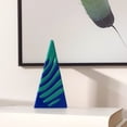 thumbnail image 3 of Escultura de pirámide imposible de atravesar con juguete de cono en espiral impreso en 3D de HBASD, juguete antiestrés de cono en espiral, figuras de escritorio para el hogar, decoración artística, 3 of 6