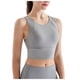 thumbnail image 1 of Sujetador deportivo de cuello alto para mujer - Largo, impacto medio, sin aros, acolchado, camiseta corta para yoga/gimnasio - Tallas S-XL, 1 of 5