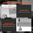 thumbnail image 3 of VEVOR Manual Meat Mixer, 40L Tilt Tank Meat Processing Equipment(Mixing Max 40LBS for Meat), Stainless Steel Meat Mixer, Sausage Mixer Machine with Lid Handle Gear Reducer, Ground Beef Hand Mixer, 3 of 9
