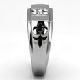 thumbnail image 4 of Anillo Color Plata Para Hombres de Acero Inoxidable Simple y Unico, 4 of 4