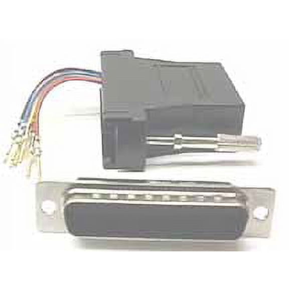 IEC DB25M-RJ4508-BK DB25 Male to RJ4508 Adapter Black
