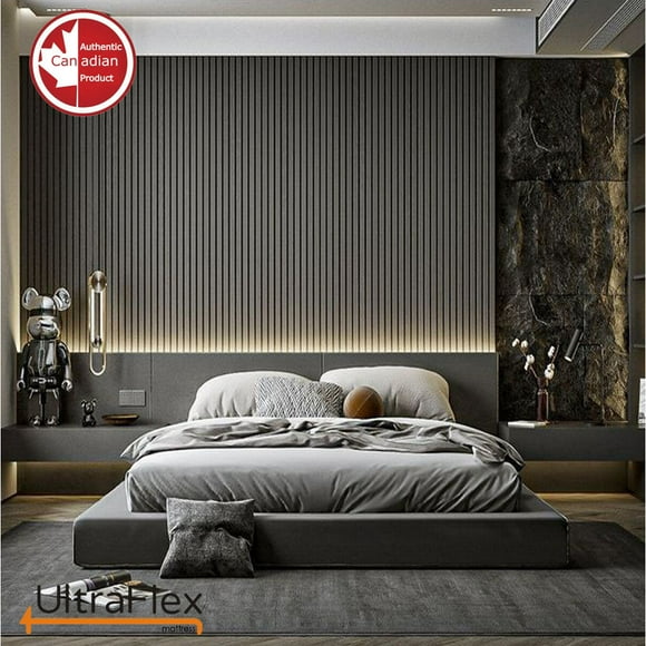 UltraFlex REVIVE - Matelas Hybride 12” Respirant, Soutien de la Colonne Vertébrale HDcoils, Mousse Certifiée CertiPUR-US, Soulagement de la Pression, Écologique (Fabriqué au Canada)