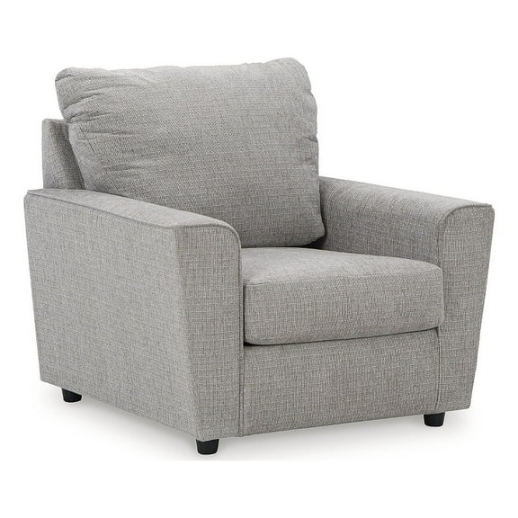 Ashley Furniture Stairatt Polyester Upholstered Accent Chair in Anchor