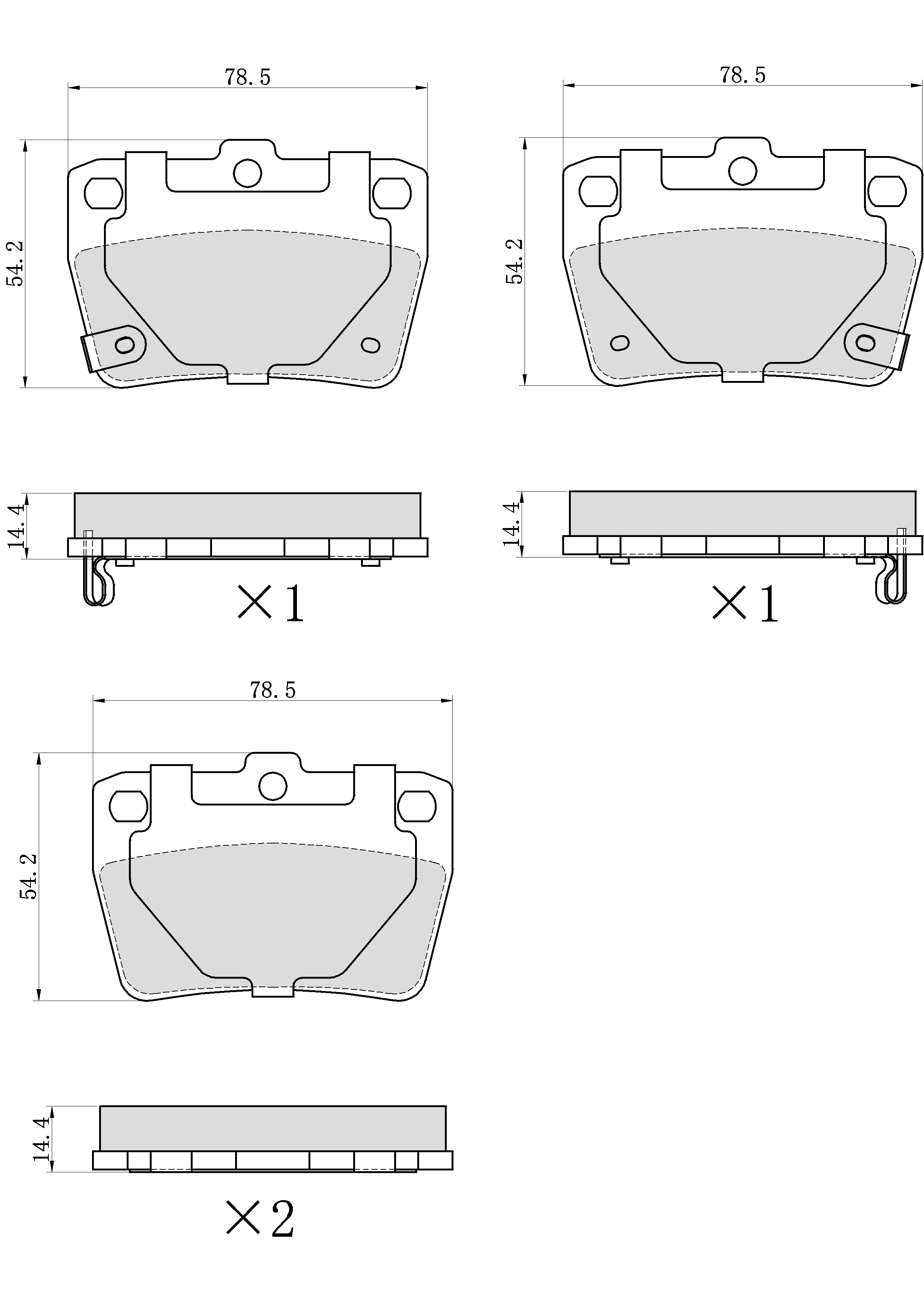 Winstop Brake Pad Set, Rear WS.1051.0.C, Toyota RAV4 2005-2004