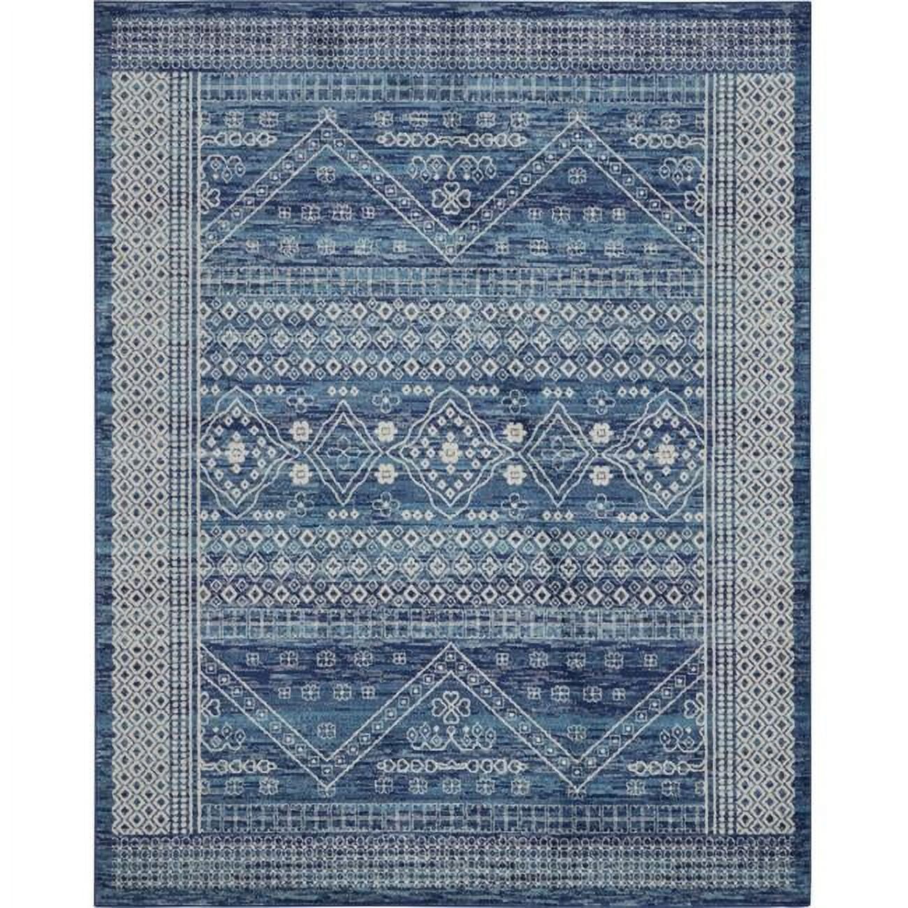 8 x 10 ft. Navy Blue & Ivory Persian Motifs Area Rug