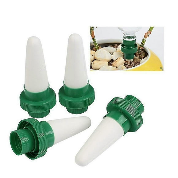 4pcs Automatic Plant Watering System Ceramic Planter With Drip And Self Watering