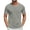 Gray, variant on Dianli Shirts for Men Solid-Color V‑Neck Short‑Sleeve Pullover T‑Shirt Lightweight Breathable Cotton‑Blend Relaxed‑Fit Top for Everyday & Travel