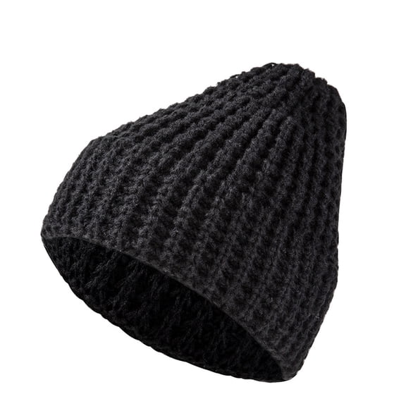 LEKODE Winter Beanies Knitted Cap Summer Beanie for Men Knitted Hats Camo Beanie Beanie Knit Hat Beanies Hats Men Black M