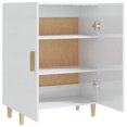 thumbnail image 3 of vidaXL Sideboard High Gloss White 70x34x90 cm Engineered Wood, 3 of 5