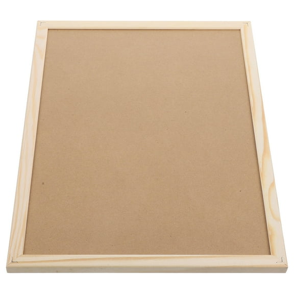 PAMINGONO Corkboard Bulletin Board Khaki Softboard for Display Photos Home Use 1Pack
