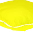 thumbnail image 6 of Parkland Collection Transitional Solid Yellow Square 20" x 20" Pillow, 6 of 8
