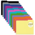 thumbnail image 1 of Carpeta de archivos PANDRI, paquete de 220 unidades, color, con lengüeta cortada 1/3, tamaño carta, 1 of 7