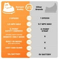 thumbnail image 5 of HETOY Ride On Bumper Car for Kids & Toddlers, 12V Electric Ride On Baby Bumping Car Gifts W/Remote Control, LED Lights & 360 Degree Spin, ASTM Certified, Orange, 5 of 8