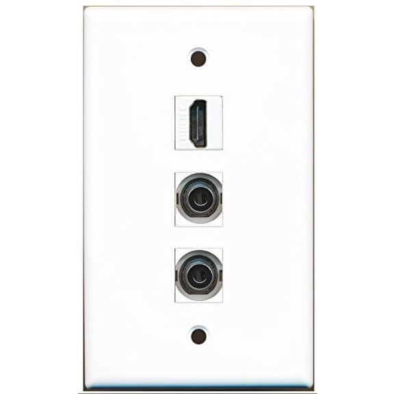 RiteAV - 1 Port HDMI 2 Port 3.5mm Wall Plate