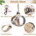 thumbnail image 4 of PUPTECK Soft Mesh Cat Harness and Leash Set, Escape Proof Vest Harnesses for Outdoor Walking with Classic Plaid Pattern Adjustable Breathable, 4 of 7