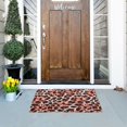 thumbnail image 5 of Yayeee Doormat for Inside 20"x32" Absorbent Low-Profile Washable Non-Slip Rubber Backed Entryway Rug, Orange Floral Leopard Pattern, 5 of 8