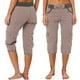 thumbnail image 1 of WILLBEST Pantalones Casuales Para Mujer, Ligeros, de Cintura Alta, Elásticos, Con Cordón, Cargo Capri Para Comodidad Diaria, Diseño de Bolsillo Versátil y Elástico, Ideal Para Diversas Actividades., 1 of 4