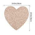 thumbnail image 3 of Fasiaou Nonslip Heat Insulating Mat Circles Antiscald Household Pvc Hollow Western Dinner Mat, Kitchen Organization Essentials, Kitchen Gadgets, Kitchen Utensils(Rose Gold), 3 of 6