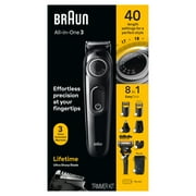 Braun Series 3 3470 All-in-One 8-in-1 Electric Grooming Kit with Beard Trimmer for Men