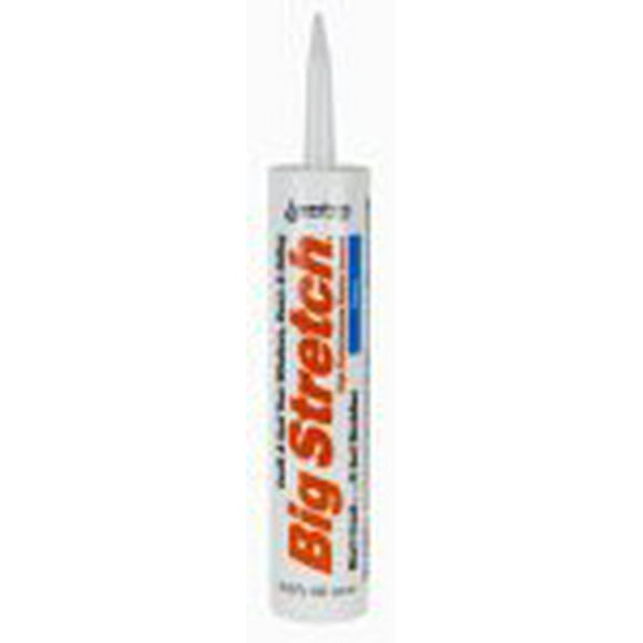 Sashco 10006 100 Percent Acrylic Latex Big Stretch High Performance Caulk, 10.5oz Cartridge, Clear