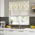 thumbnail image 5 of 2 Pack Valances for Windows, Watercolor Flowers Window Valances for Living Room/Bedroom/Bathroom, Farmhouse Wild Floral Plants Light Filtering Kitchen Curtain Valance Window Treatment 60"W x18" L, 5 of 9