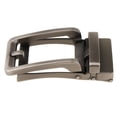 thumbnail image 1 of Esquirla Men Casual Retro Rectangular Ratchet Belt Automatic - Light gray black, as, 1 of 7