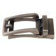 thumbnail image 1 of Hebilla de repuesto para cinturón de cuero con trinquete automático de metal sólido para hombre Gris claro negro, 1 of 7