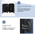 thumbnail image 5 of Carry On Luggage, 20" Hardside Suitcase ABS Spinner Luggage with Lock - Crossroad in Navy, 5 of 10