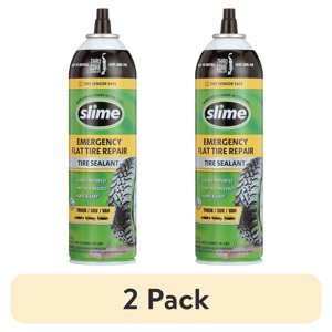 Slime Thru-Core Emergency Flat Tire Sealant, 18 oz (2-Pack)