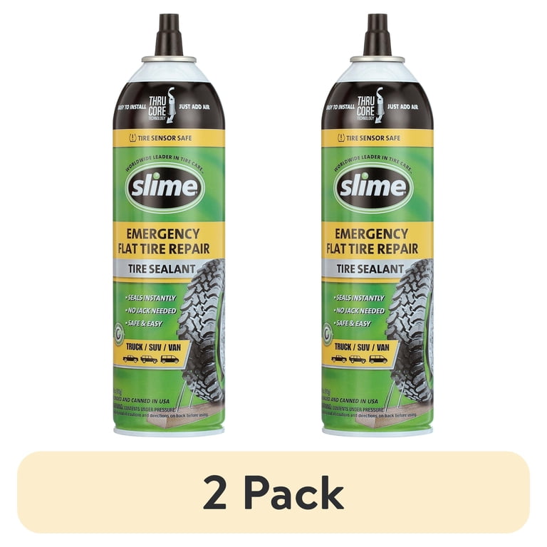 Slime Thru-Core Emergency Flat Tire Sealant, 18 oz (2-Pack) photo 1