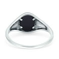 thumbnail image 3 of New Signet Wedding Ring Cushion Cut Simulated CZ 925 Sterling Silver Size 5, 3 of 5