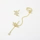 thumbnail image 3 of Finos Aretes Margarita Swarovski Trepadores Clip Oro 14k Lam, 3 of 8