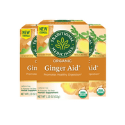 Traditional Medicinals Ginger Aid Digestive Tea Organic, 16 CT (Pack of 3)
