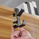 thumbnail image 3 of 1 Piece Adjustable Table Side Hook, Hook Stand Without Drilling,Black, 3 of 5