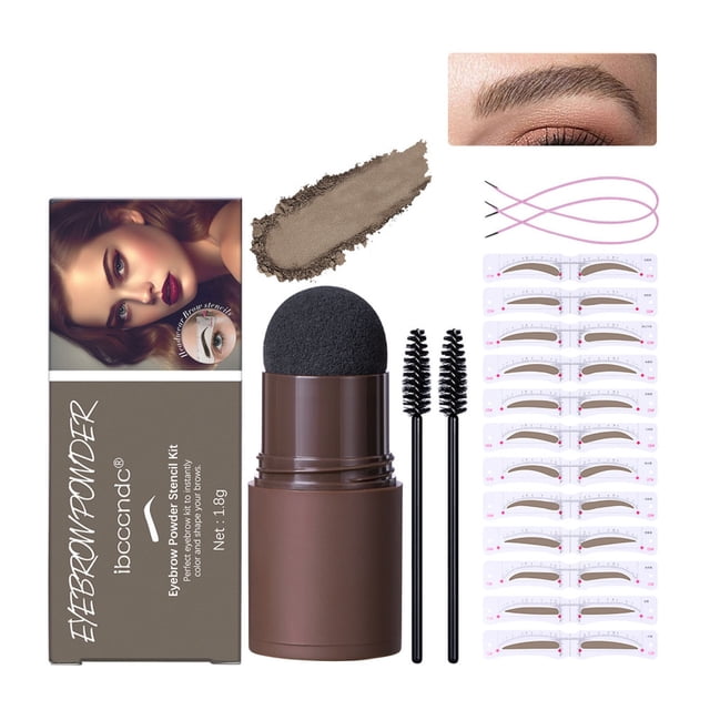 Fiudx Polvo para Cejas, Polvo Esculpidor de Textura Fina, Fácil de Aplicar, Polvo para Contorno de Larga Duración, Rellena Huecos, Define Forma y Efecto Natural, Ideal para Amantes Del Maquillaje. In