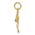 thumbnail image 2 of Auriga 14K Yellow Gold 3-Dimensional Stork Charm Pendant for Women (L-23 mm,W-13 mm), 2 of 5