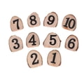 thumbnail image 5 of Masteelf 10pcs Wooden Number Cards 0-10 for Table Seating, Wedding, Party, Banquet Decoration, Small License Plate, 5 of 8