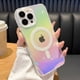 thumbnail image 2 of Colorido Láser Para Magsafe Magnet Funda Transparente De Carga Inalámbrica Para iPhone 14 11 12 13 Pro Max Plus A Prueba De Golpes De Silicona Suave, 2 of 4