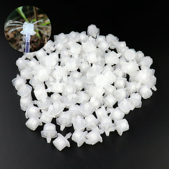 50Pcs/Set Practical Evenly Watering Drip Emitter Reliable Effective Plastic Irrigation Dripper for Garden