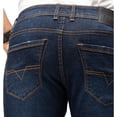thumbnail image 5 of RAW X Mens Skinny Contrast Neon Stitch Flex Jeans, Raw Indigo, 36X30, 5 of 6