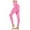 Hot Pink, variant on Fashion Women High Waist Seamless Yoga Pants with Point Design for Fitness and Speed Dry Comfort Navy S