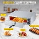 thumbnail image 2 of 16-pulgada electric indoor pizza oven - 1300w commercial countertop pizza maker in stainless steel grilling rack y removable crumb tray home kitchens y restaurants, compact, durable, fast heating, 2 of 6