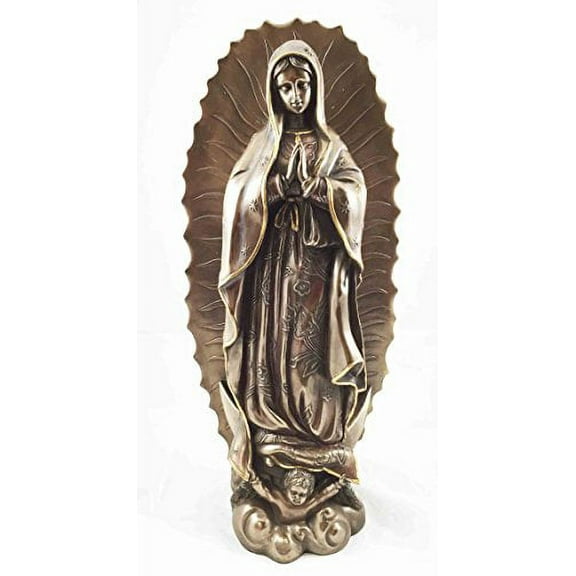 Beautiful Our Lady of Guadalupe Large Figurine 19" Tall Madonna Virgin Mary Catholic Sculpture