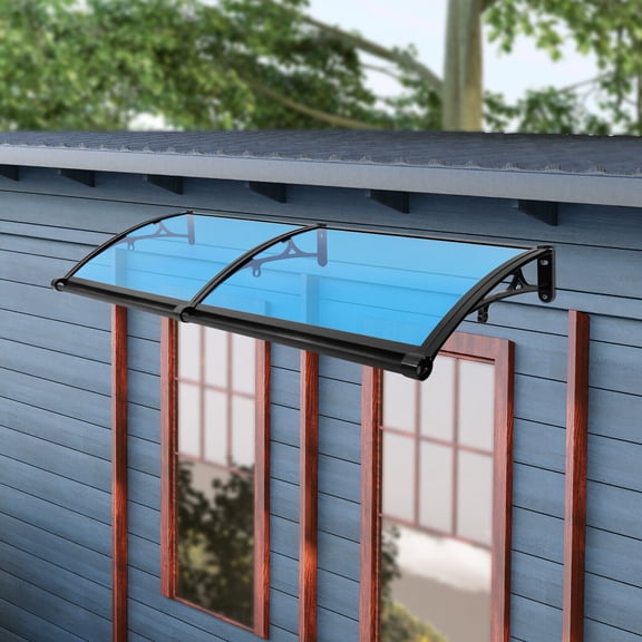 TFCFL Front Door Arched Awning Window Door Awning Canopy Rain Shelter Wall-mounted Rainshed